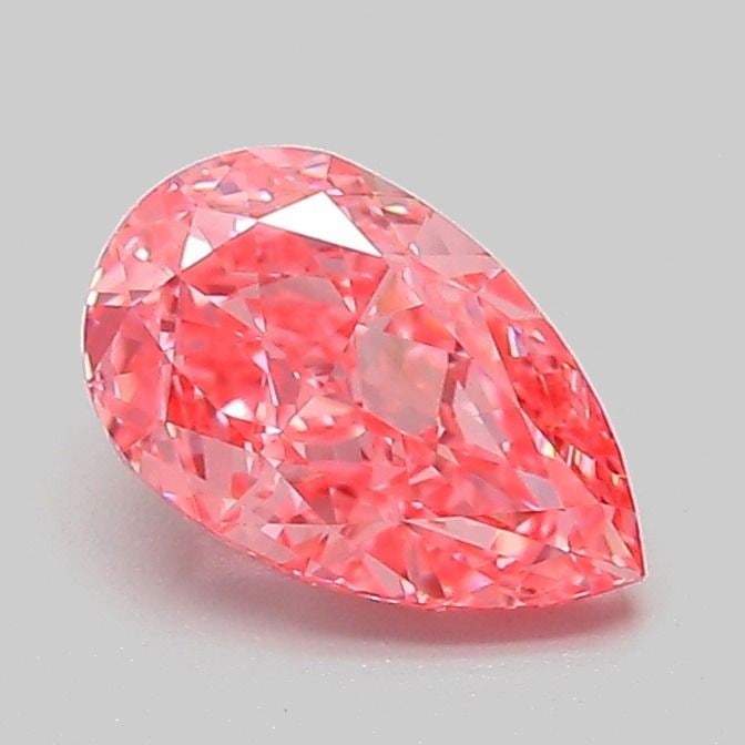 Loose Diamond - PEAR 1.06ct Fancy Vivid Pink VVS2: Loose Diamond - PEAR 1.06ct Fancy Vivid Pink VVS2 Source: This is a real non-mined Diamond that has been grown in a lab Shape: PEAR Carats: 1.06 Color: Fancy Vivid Pink Certification: IGI Video: