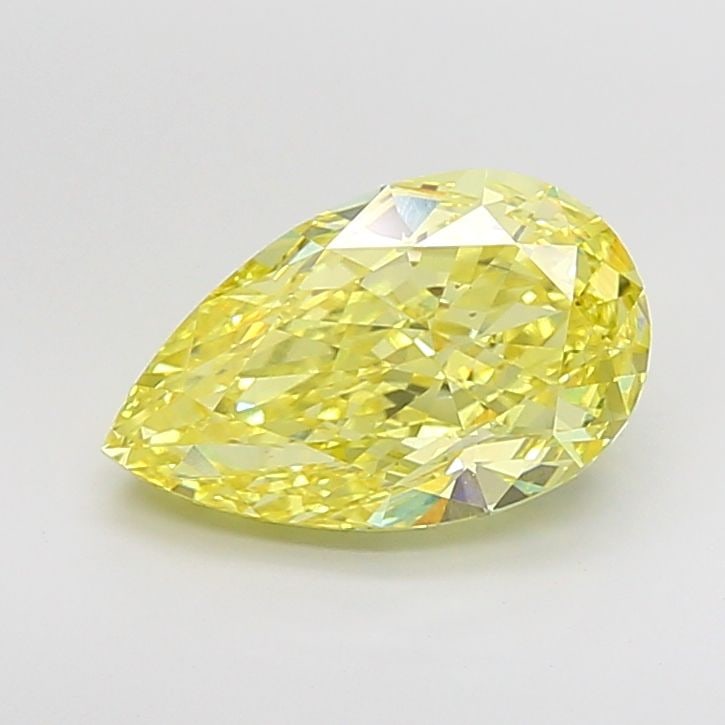 Loose Diamond - PEAR 5.06ct Fancy Intense Yellow VS1: Loose Diamond - PEAR 5.06ct Fancy Intense Yellow VS1 Source: This is a real non-mined Diamond that has been grown in a lab Shape: PEAR Carats: 5.06 Color: Fancy Intense Yellow Certification: IGI Video