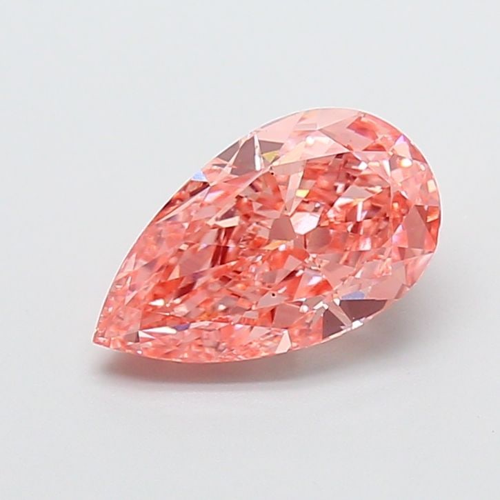 Loose Diamond - PEAR 2.01ct Fancy Vivid Pink VS2: Loose Diamond - PEAR 2.01ct Fancy Vivid Pink VS2 Source: This is a real non-mined Diamond that has been grown in a lab Shape: PEAR Carats: 2.01 Color: Fancy Vivid Pink Certification: IGI Video: