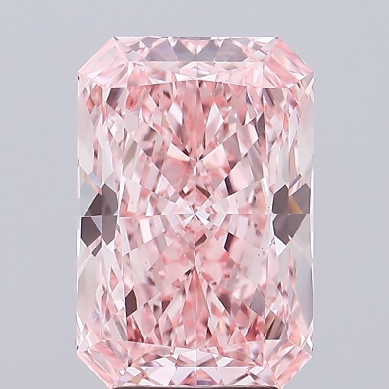 Loose Diamond - RADIANT 5.07ct Fancy Vivid Pink VS1: Loose Diamond - RADIANT 5.07ct Fancy Vivid Pink VS1 Source: This is a real non-mined Diamond that has been grown in a lab Shape: RADIANT Carats: 5.07 Color: Fancy Vivid Pink Certification: IGI Video: