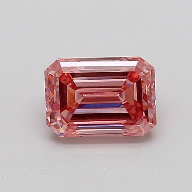 Loose Diamond - EMERALD 1.11ct Fancy Vivid Brownish Pink VS2: Loose Diamond - EMERALD 1.11ct Fancy Vivid Brownish Pink VS2 Source: This is a real non-mined Diamond that has been grown in a lab Shape: EMERALD Carats: 1.11 Color: Fancy Vivid Brownish Pink Certific