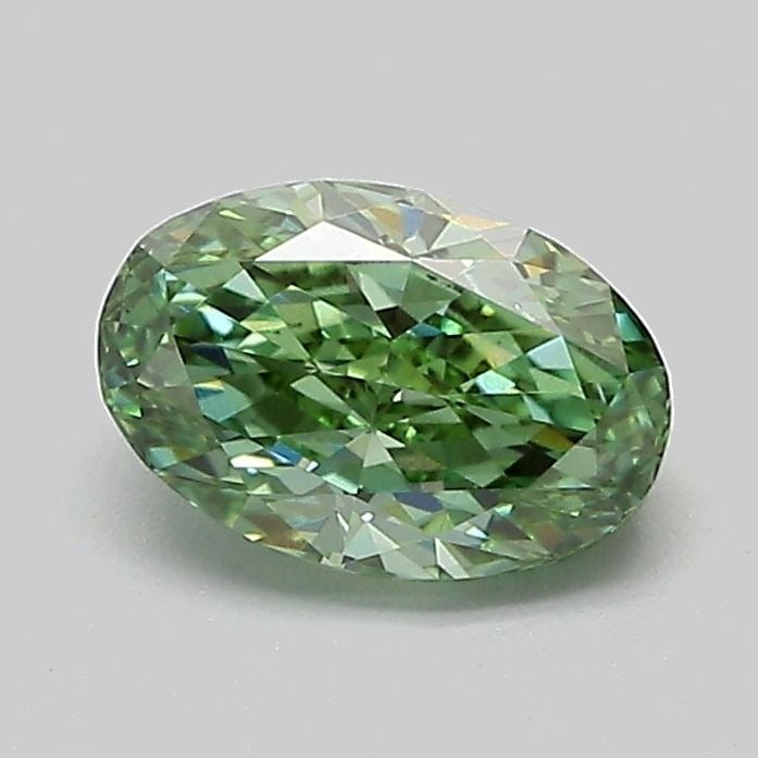 Loose Diamond - OVAL 1.01ct Fancy Vivid Green VS1: Loose Diamond - OVAL 1.01ct Fancy Vivid Green VS1 Source: This is a real non-mined Diamond that has been grown in a lab Shape: OVAL Carats: 1.01 Color: Fancy Vivid Green Certification: IGI Video: