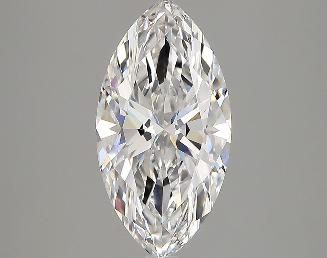 Loose Diamond - MARQUISE 2.6ct D VVS1: Loose Diamond - MARQUISE 2.6ct D VVS1 Source: This is a real non-mined Diamond that has been grown in a lab Shape: MARQUISE Carats: 2.6 Color: D Clarity: VVS1 Certification: IGI Video:
