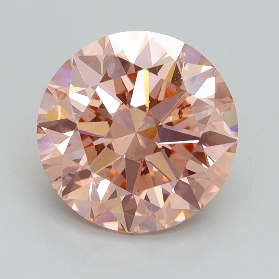Loose Diamond - ROUND 2.57ct Fancy Intense Pink VS2: Loose Diamond - ROUND 2.57ct Fancy Intense Pink VS2 Source: This is a real non-mined Diamond that has been grown in a lab Shape: ROUND Carats: 2.57 Color: Fancy Intense Pink Certification: IGI Video: