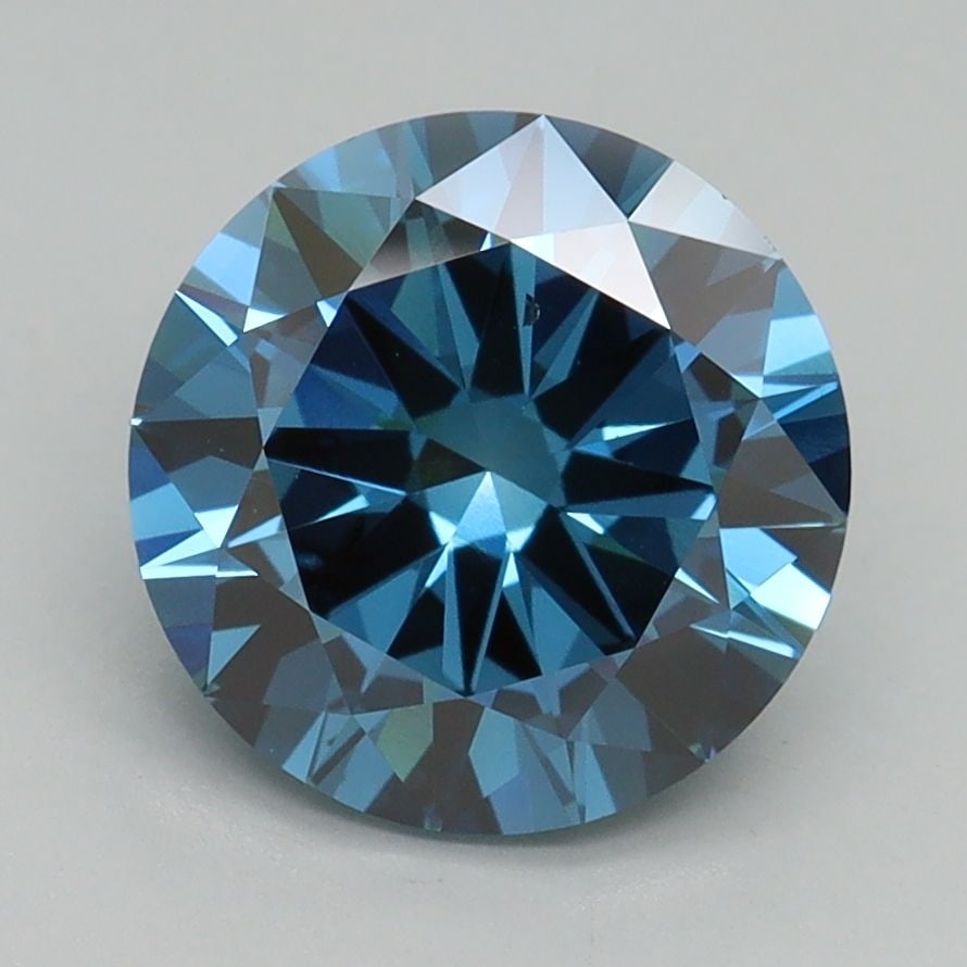Loose Diamond - ROUND 2.5ct Fancy Vivid Blue VS2: Loose Diamond - ROUND 2.5ct Fancy Vivid Blue VS2 Source: This is a real non-mined Diamond that has been grown in a lab Shape: ROUND Carats: 2.5 Color: Fancy Vivid Blue Certification: IGI Video: