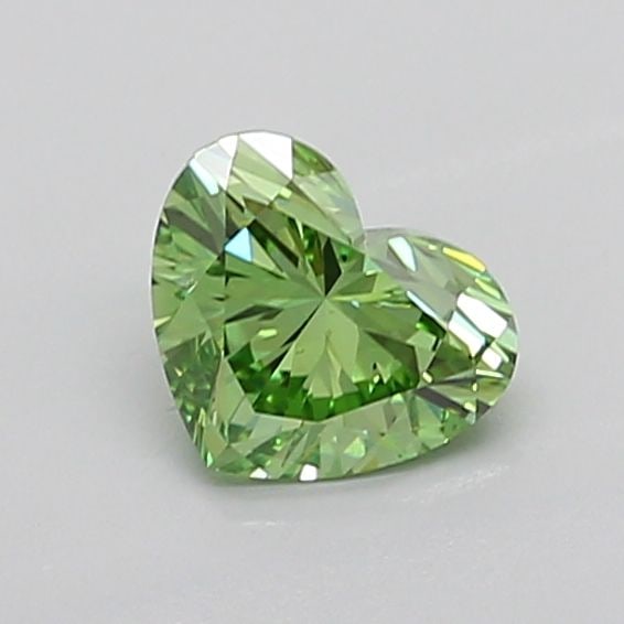 Loose Diamond - HEART 0.99ct Fancy Vivid Green VS2: Loose Diamond - HEART 0.99ct Fancy Vivid Green VS2 Source: This is a real non-mined Diamond that has been grown in a lab Shape: HEART Carats: 0.99 Color: Fancy Vivid Green Certification: IGI PLEASE NO