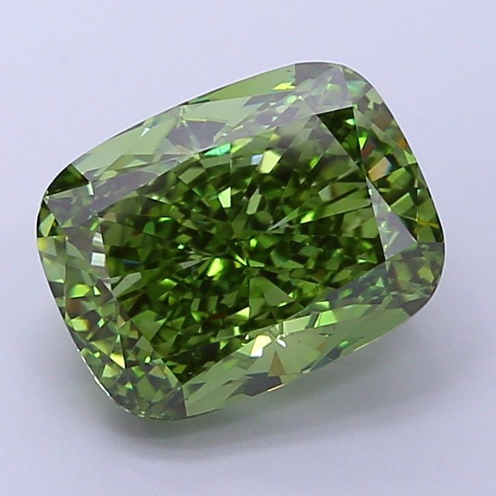 Loose Diamond - CUSHION MODIFIED 4.26ct Fancy Vivid Green VS1 (1 of 1)