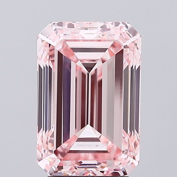 Loose Diamond - EMERALD 4.0ct Fancy Intense Pink VS1: Loose Diamond - EMERALD 4.0ct Fancy Intense Pink VS1 Source: This is a real non-mined Diamond that has been grown in a lab Shape: EMERALD Carats: 4.0 Color: Fancy Intense Pink Certification: IGI Video