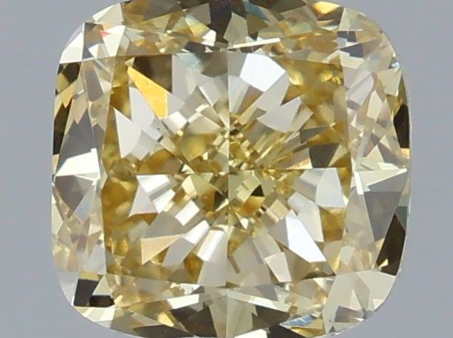 Loose Diamond - CUSHION MODIFIED 1.12ct Fancy Yellow VS1: Loose Diamond - CUSHION MODIFIED 1.12ct Fancy Yellow VS1 Source: This is a real non-mined Diamond that has been grown in a lab Shape: CUSHION MODIFIED Carats: 1.12 Color: Fancy Yellow Certification: I