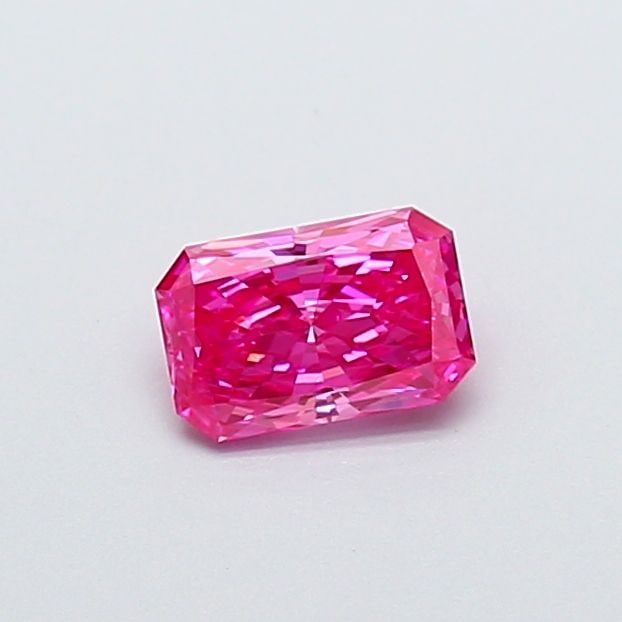 Loose Diamond - RADIANT 0.52ct Fancy Vivid Pink VS1: Loose Diamond - RADIANT 0.52ct Fancy Vivid Pink VS1 Source: This is a real non-mined Diamond that has been grown in a lab Shape: RADIANT Carats: 0.52 Color: Fancy Vivid Pink Certification: IGI Video: