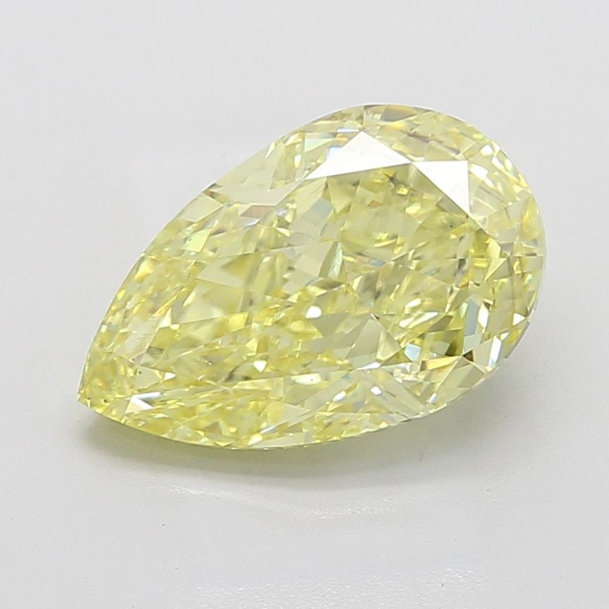 Loose Diamond - PEAR 6.07ct Fancy Intense Yellow VS2: Loose Diamond - PEAR 6.07ct Fancy Intense Yellow VS2 Source: This is a real non-mined Diamond that has been grown in a lab Shape: PEAR Carats: 6.07 Color: Fancy Intense Yellow Certification: IGI
