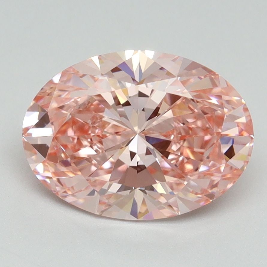 Loose Diamond - OVAL 2.31ct Fancy Vivid Pink VS1: Loose Diamond - OVAL 2.31ct Fancy Vivid Pink VS1 Source: This is a real non-mined Diamond that has been grown in a lab Shape: OVAL Carats: 2.31 Color: Fancy Vivid Pink Certification: IGI Video: