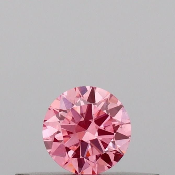 Loose Diamond - ROUND 0.17ct Fancy Vivid Pink VS1: Loose Diamond - ROUND 0.17ct Fancy Vivid Pink VS1 Source: This is a real non-mined Diamond that has been grown in a lab Shape: ROUND Carats: 0.17 Color: Fancy Vivid Pink Certification: IGI Video: