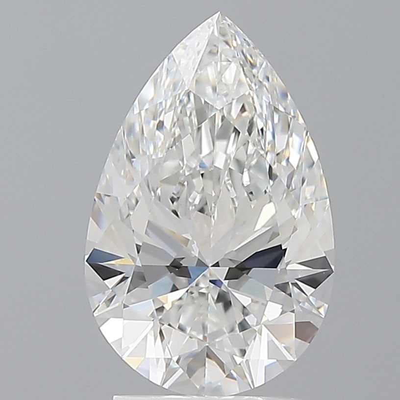 Loose Diamond - PEAR 2.54ct E VVS2: Loose Diamond - PEAR 2.54ct E VVS2 Source: This is a real non-mined Diamond that has been grown in a lab Shape: PEAR Carats: 2.54 Color: E Clarity: VVS2 Certification: IGI Video: