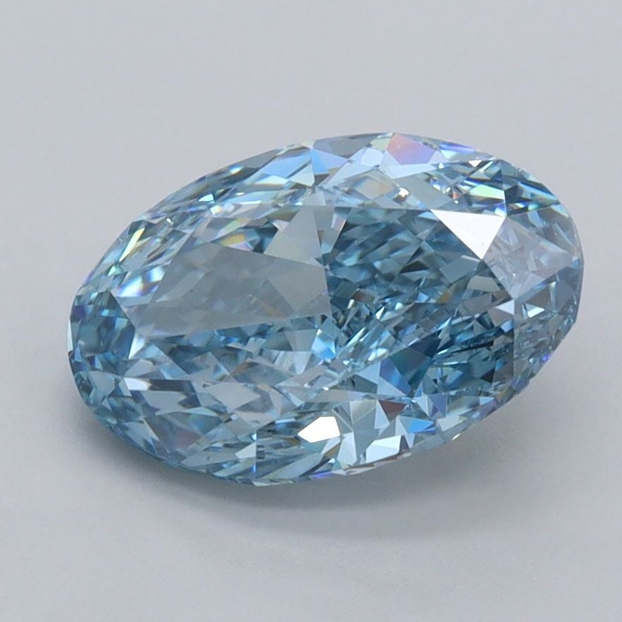 Loose Diamond - OVAL 2.21ct Fancy Vivid Blue VS1: Loose Diamond - OVAL 2.21ct Fancy Vivid Blue VS1 Source: This is a real non-mined Diamond that has been grown in a lab Shape: OVAL Carats: 2.21 Color: Fancy Vivid Blue Certification: IGI Video: