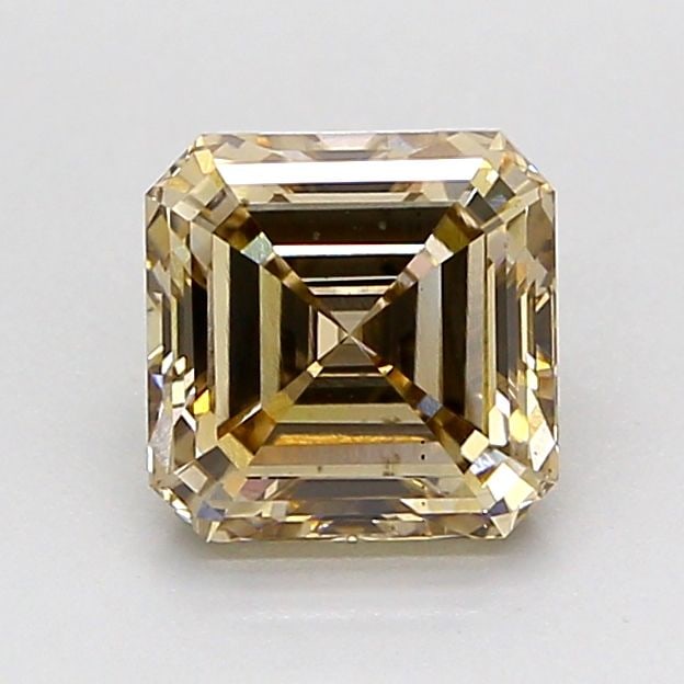 Loose Diamond - ASSCHER 1.5ct Fancy Light Yellowish Brown VS2: Loose Diamond - ASSCHER 1.5ct Fancy Light Yellowish Brown VS2 Source: This is a real non-mined Diamond that has been grown in a lab Shape: ASSCHER Carats: 1.5 Color: Fancy Light Yellowish Brown