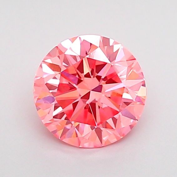 Loose Diamond - ROUND 0.84ct Fancy Vivid Pink VS1: Loose Diamond - ROUND 0.84ct Fancy Vivid Pink VS1 Source: This is a real non-mined Diamond that has been grown in a lab Shape: ROUND Carats: 0.84 Color: Fancy Vivid Pink Certification: IGI Video: