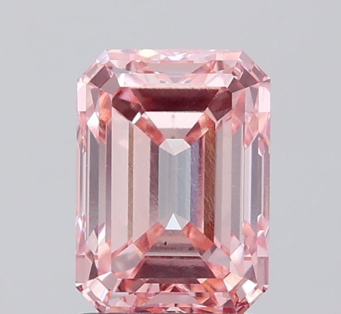 Loose Diamond - EMERALD 2.5ct Fancy Intense Pink VS1: Loose Diamond - EMERALD 2.5ct Fancy Intense Pink VS1 Source: This is a real non-mined Diamond that has been grown in a lab Shape: EMERALD Carats: 2.5 Color: Fancy Intense Pink Certification: IGI Video