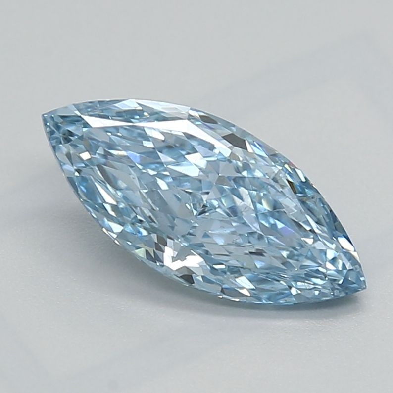 Loose Diamond - MARQUISE 0.9ct Fancy Vivid Blue VS2: Loose Diamond - MARQUISE 0.9ct Fancy Vivid Blue VS2 Source: This is a real non-mined Diamond that has been grown in a lab Shape: MARQUISE Carats: 0.9 Color: Fancy Vivid Blue Certification: NONE Video: