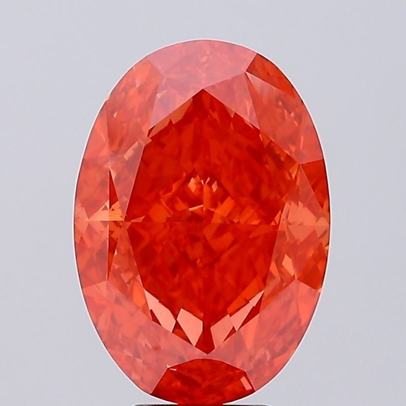 Loose Diamond - OVAL 9.21ct Fancy Vivid Red VS1 (1 of 1)