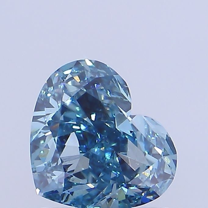 Loose Diamond - HEART 1.05ct Fancy Vivid Blue VS1: Loose Diamond - HEART 1.05ct Fancy Vivid Blue VS1 Source: This is a real non-mined Diamond that has been grown in a lab Shape: HEART Carats: 1.05 Color: Fancy Vivid Blue Certification: NONE Video: