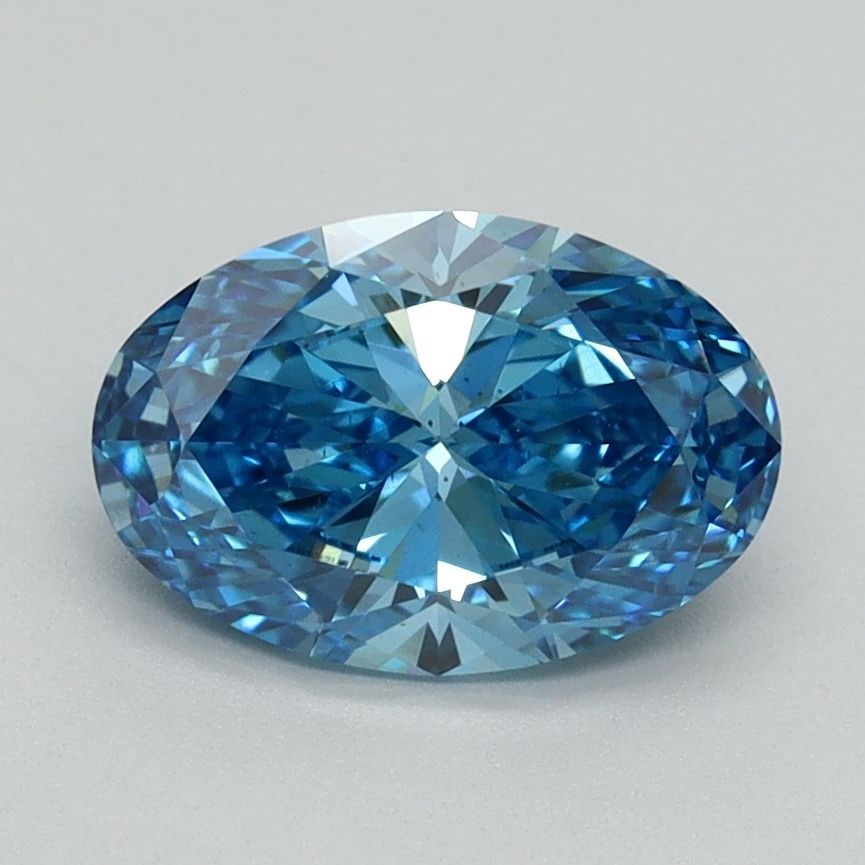 Loose Diamond - OVAL 1.51ct Fancy Vivid Blue VS2: Loose Diamond - OVAL 1.51ct Fancy Vivid Blue VS2 Source: This is a real non-mined Diamond that has been grown in a lab Shape: OVAL Carats: 1.51 Color: Fancy Vivid Blue Certification: IGI Video:
