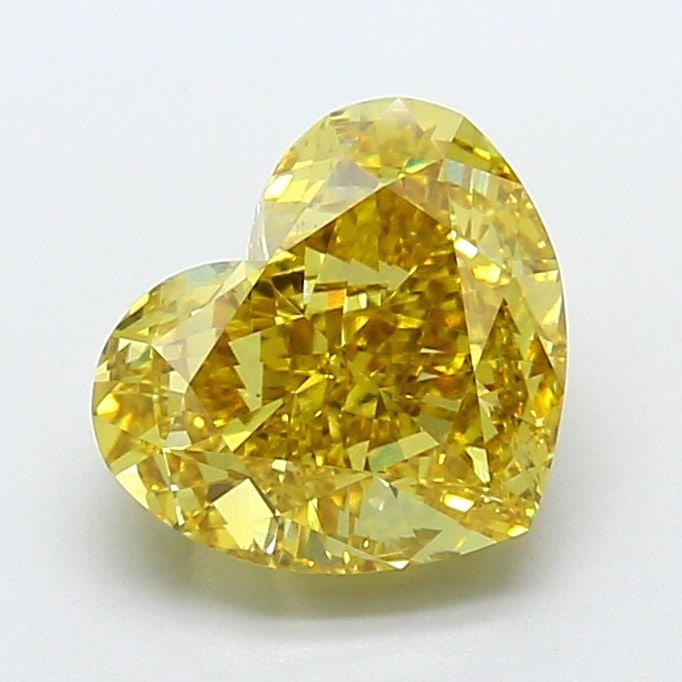 Loose Diamond - HEART 4.2ct Fancy Vivid Yellow VS1: Loose Diamond - HEART 4.2ct Fancy Vivid Yellow VS1 Source: This is a real non-mined Diamond that has been grown in a lab Shape: HEART Carats: 4.2 Color: Fancy Vivid Yellow Certification: IGI Video: