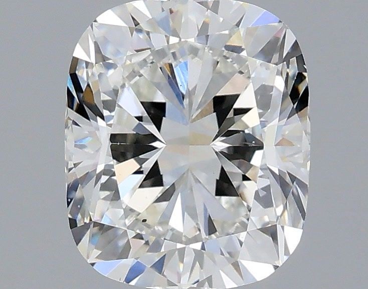 Loose Diamond - CUSHION MODIFIED 2.41ct G VS2: Loose Diamond - CUSHION MODIFIED 2.41ct G VS2 Source: This is a real non-mined Diamond that has been grown in a lab Shape: CUSHION MODIFIED Carats: 2.41 Color: G Clarity: VS2 Certification: IGI Video: