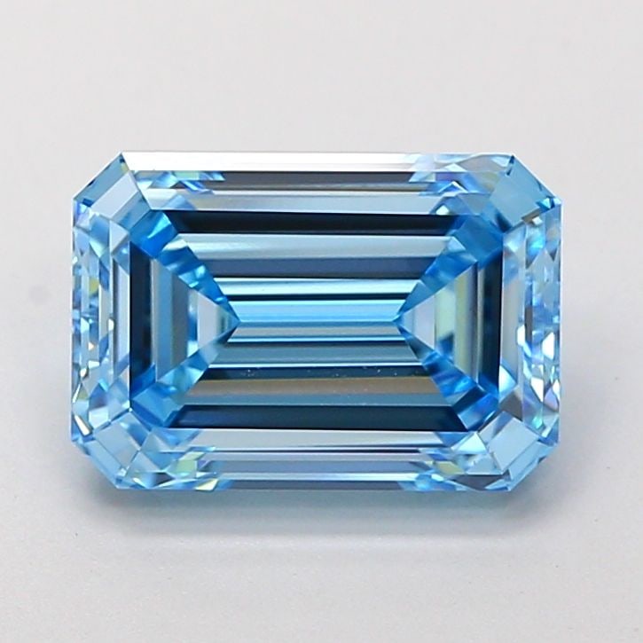 Loose Diamond - EMERALD 3.07ct Fancy Vivid Blue VS1: Loose Diamond - EMERALD 3.07ct Fancy Vivid Blue VS1 Source: This is a real non-mined Diamond that has been grown in a lab Shape: EMERALD Carats: 3.07 Color: Fancy Vivid Blue Certification: IGI Video: