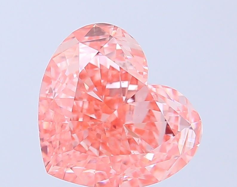 Loose Diamond - HEART 3.76ct Fancy Vivid Pink VS2: Loose Diamond - HEART 3.76ct Fancy Vivid Pink VS2 Source: This is a real non-mined Diamond that has been grown in a lab Shape: HEART Carats: 3.76 Color: Fancy Vivid Pink Certification: IGI Video: