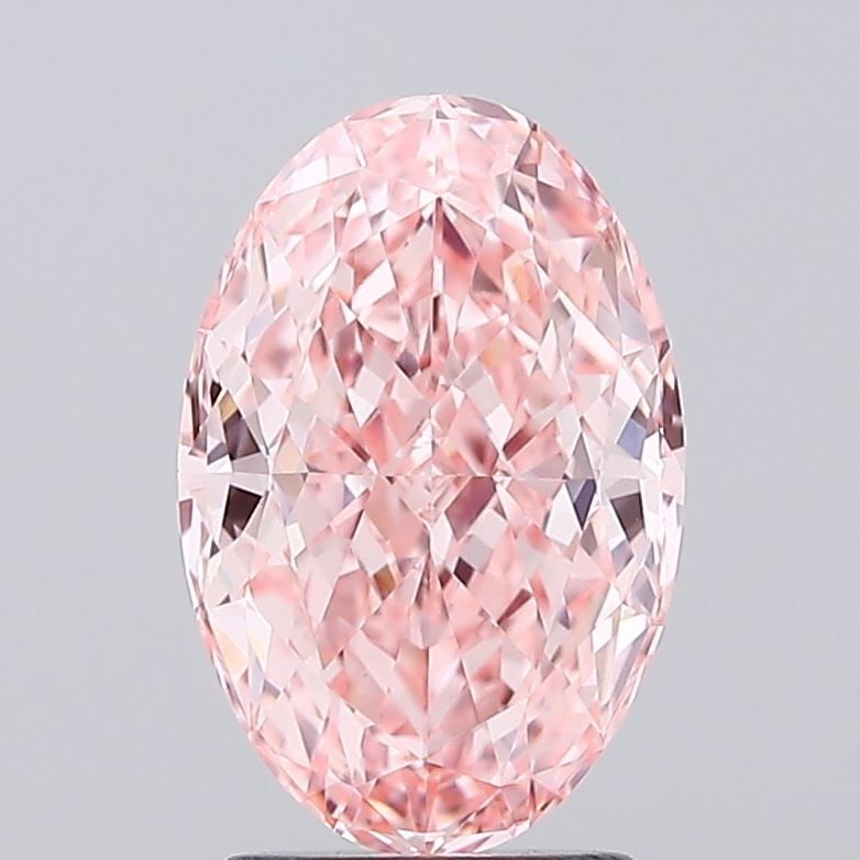 Loose Diamond - OVAL 2.62ct Fancy Vivid Pink VS1: Loose Diamond - OVAL 2.62ct Fancy Vivid Pink VS1 Source: This is a real non-mined Diamond that has been grown in a lab Shape: OVAL Carats: 2.62 Color: Fancy Vivid Pink Certification: IGI Video: