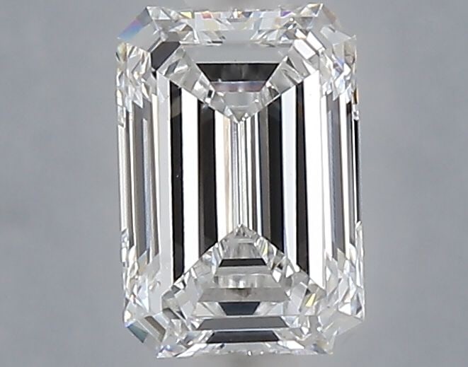 Loose Diamond - EMERALD 1.03ct E VVS2: Loose Diamond - EMERALD 1.03ct E VVS2 Source: This is a real non-mined Diamond that has been grown in a lab Shape: EMERALD Carats: 1.03 Color: E Clarity: VVS2 Certification: NONE Video:
