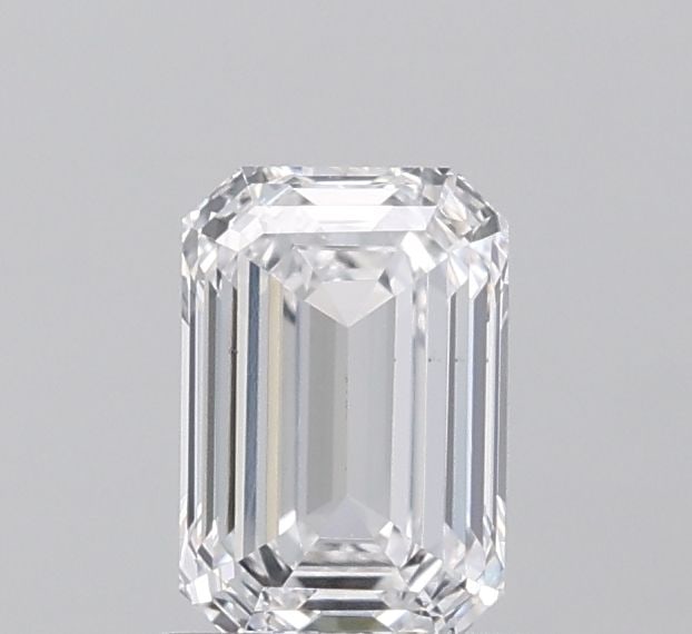 Loose Diamond - EMERALD 1.01ct D VS1: Loose Diamond - EMERALD 1.01ct D VS1 Source: This is a real non-mined Diamond that has been grown in a lab Shape: EMERALD Carats: 1.01 Color: D Clarity: VS1 Certification: IGI PLEASE NOTE: Framed, Lar