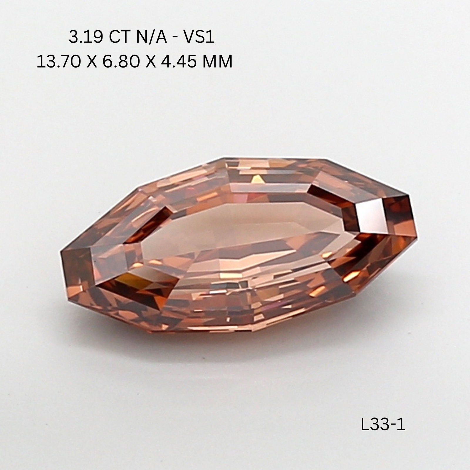 Loose Diamond - OVAL 3.19ct Brownish VS1: Loose Diamond - OVAL 3.19ct Brownish VS1 Source: This is a real non-mined Diamond that has been grown in a lab Shape: OVAL Carats: 3.19 Color: Brownish Certification: NONE Video: