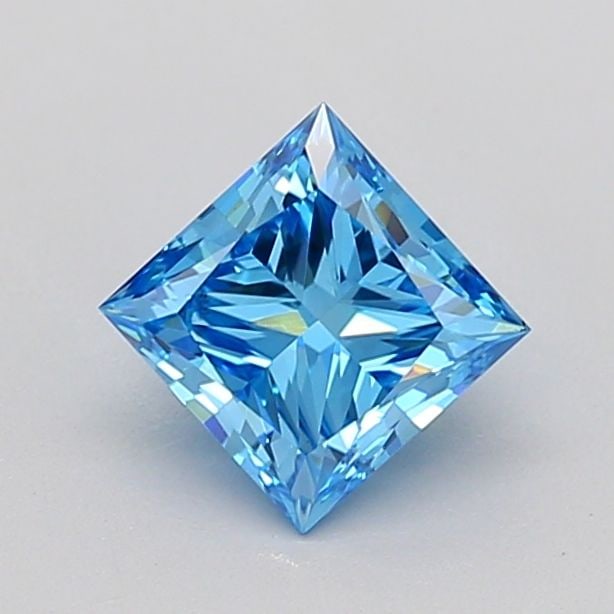 Loose Diamond - PRINCESS 0.9ct Fancy Vivid Blue VS1 (1 of 1)
