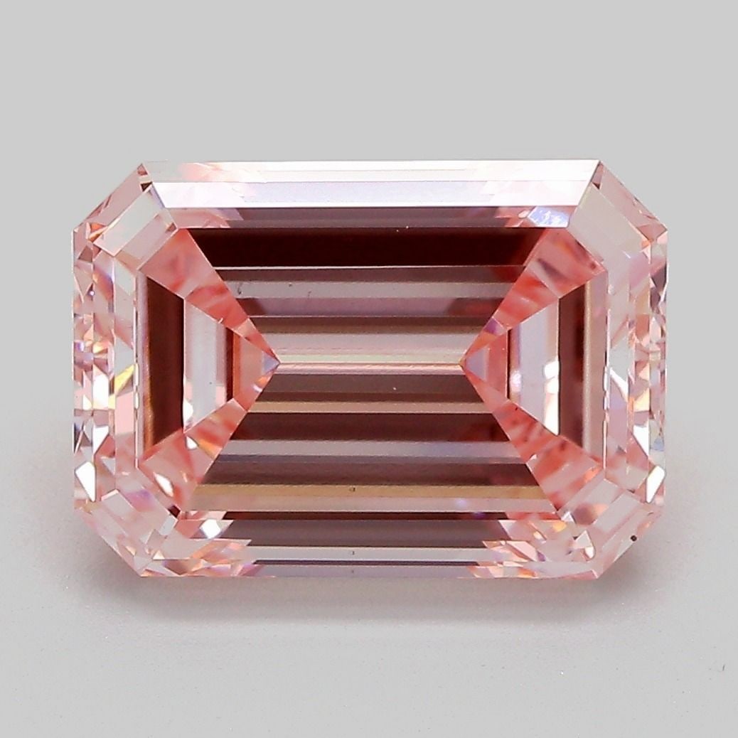 Loose Diamond - EMERALD 5.03ct Fancy Intense Pink VS1: Loose Diamond - EMERALD 5.03ct Fancy Intense Pink VS1 Source: This is a real non-mined Diamond that has been grown in a lab Shape: EMERALD Carats: 5.03 Color: Fancy Intense Pink Certification: IGI Vid