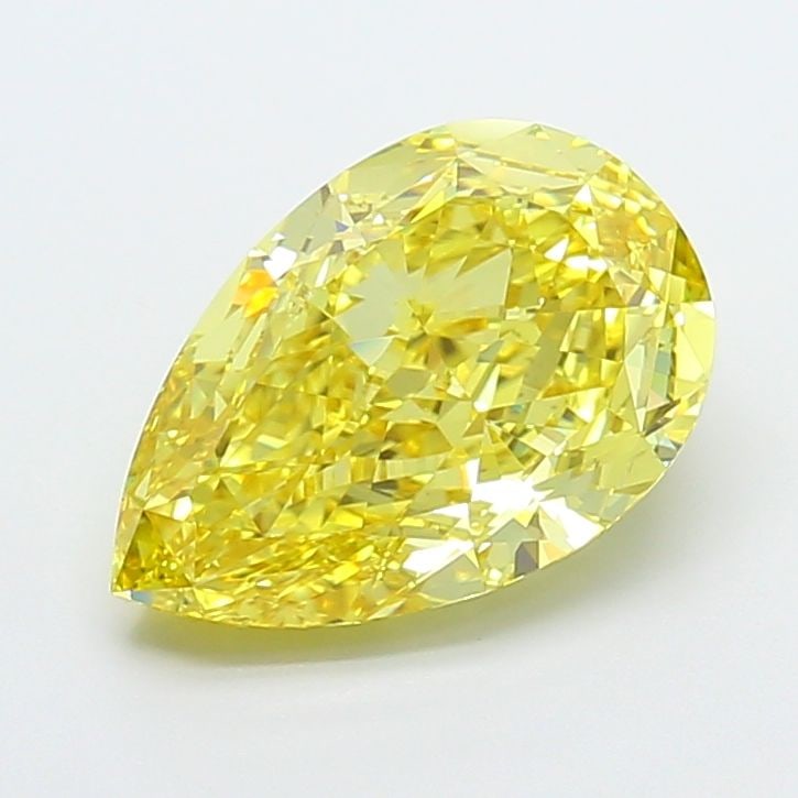 Loose Diamond - PEAR 5.5ct Fancy Vivid Yellow VVS2: Loose Diamond - PEAR 5.5ct Fancy Vivid Yellow VVS2 Source: This is a real non-mined Diamond that has been grown in a lab Shape: PEAR Carats: 5.5 Color: Fancy Vivid Yellow Certification: IGI Video: