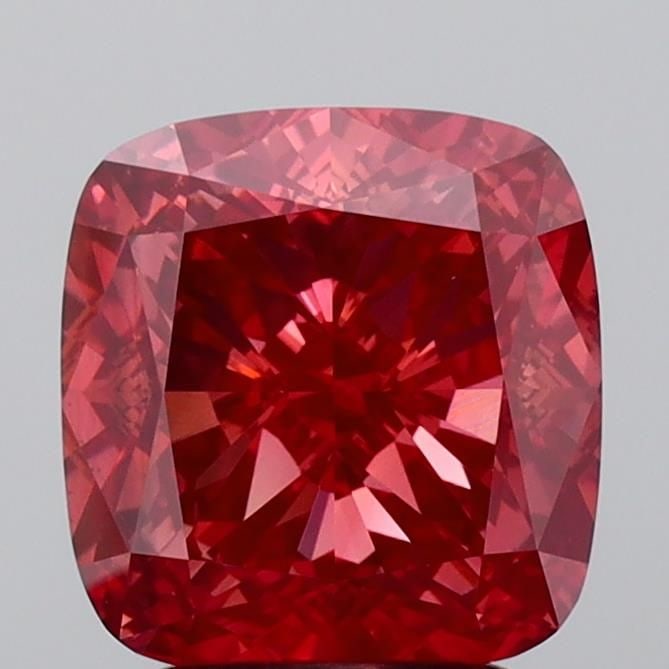 Loose Diamond - CUSHION MODIFIED 3.12ct Fancy Vivid Pinkish Orange VS2: Loose Diamond - CUSHION MODIFIED 3.12ct Fancy Vivid Pinkish Orange VS2 Source: This is a real non-mined Diamond that has been grown in a lab Shape: CUSHION MODIFIED Carats: 3.12 Color: Fancy Vivid