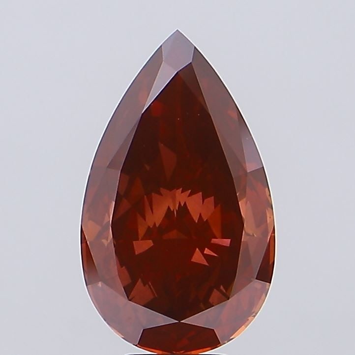 Loose Diamond - PEAR 7.05ct Fancy Vivid Red VS2: Loose Diamond - PEAR 7.05ct Fancy Vivid Red VS2 Source: This is a real non-mined Diamond that has been grown in a lab Shape: PEAR Carats: 7.05 Color: Fancy Vivid Red Certification: NONE Video: