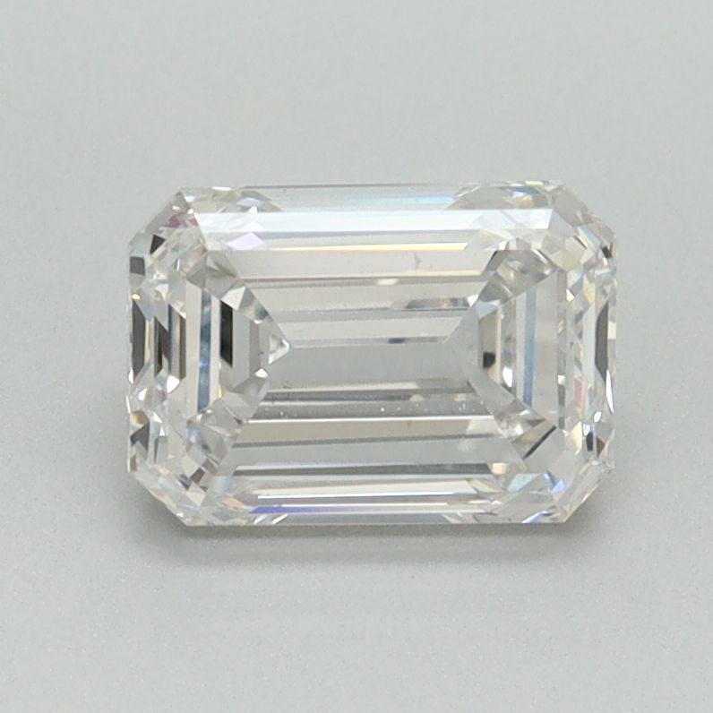 Loose Diamond - EMERALD 1.35ct E VS2: Loose Diamond - EMERALD 1.35ct E VS2 Source: This is a real non-mined Diamond that has been grown in a lab Shape: EMERALD Carats: 1.35 Color: E Clarity: VS2 Certification: NONE Video: Video Link