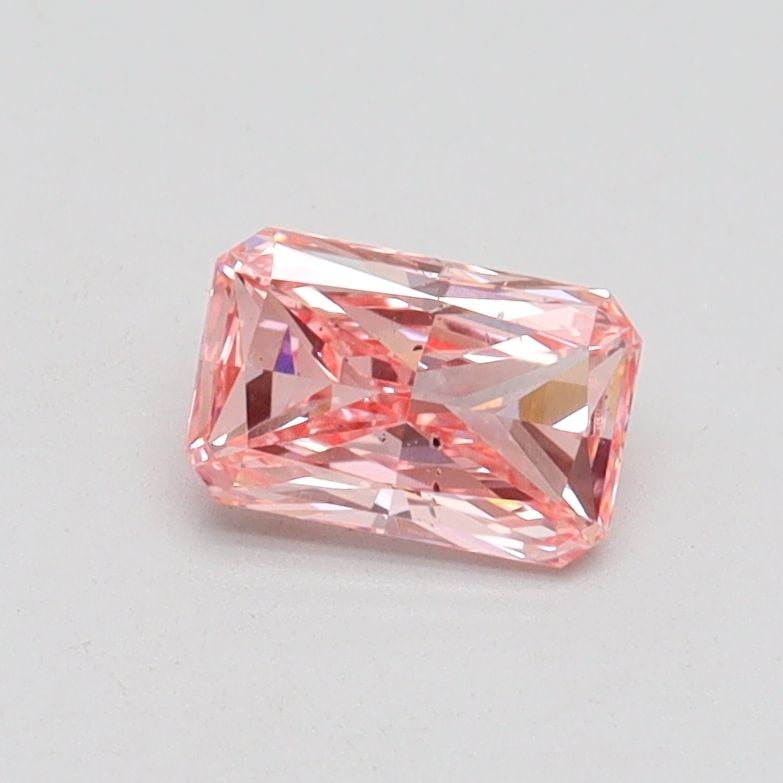 Loose Diamond - RADIANT 0.5ct Fancy Vivid Pink SI1: Loose Diamond - RADIANT 0.5ct Fancy Vivid Pink SI1 Source: This is a real non-mined Diamond that has been grown in a lab Shape: RADIANT Carats: 0.5 Color: Fancy Vivid Pink Certification: IGI Video: