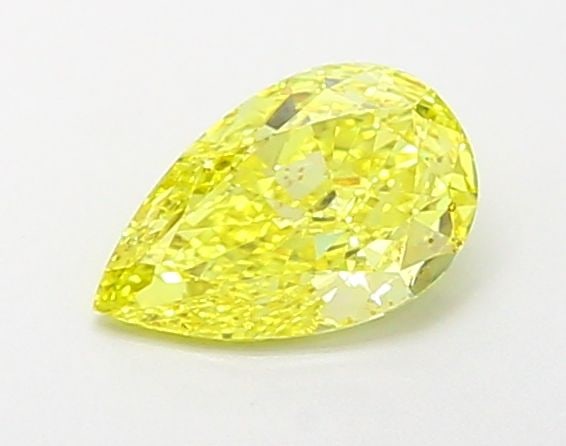 Loose Diamond - PEAR 1.01ct Fancy Vivid Yellow VS2: Loose Diamond - PEAR 1.01ct Fancy Vivid Yellow VS2 Source: This is a real non-mined Diamond that has been grown in a lab Shape: PEAR Carats: 1.01 Color: Fancy Vivid Yellow Certification: IGI Video: