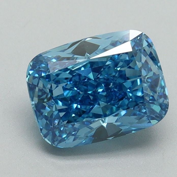 Loose Diamond - CUSHION MODIFIED 1.3ct Fancy Vivid Blue VS1: Loose Diamond - CUSHION MODIFIED 1.3ct Fancy Vivid Blue VS1 Source: This is a real non-mined Diamond that has been grown in a lab Shape: CUSHION MODIFIED Carats: 1.3 Color: Fancy Vivid Blue