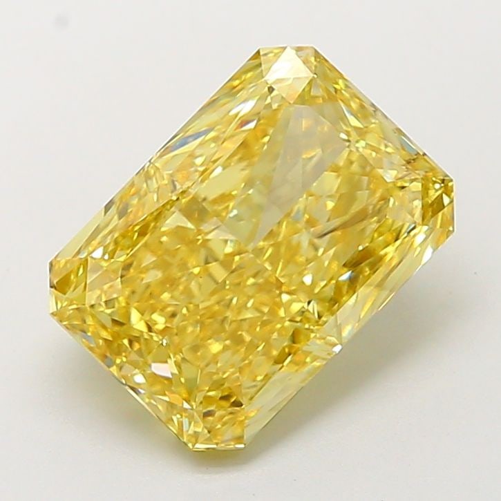 Loose Diamond - RADIANT 4.0ct Fancy Intense Yellow VS2: Loose Diamond - RADIANT 4.0ct Fancy Intense Yellow VS2 Source: This is a real non-mined Diamond that has been grown in a lab Shape: RADIANT Carats: 4.0 Color: Fancy Intense Yellow Certification: IGI