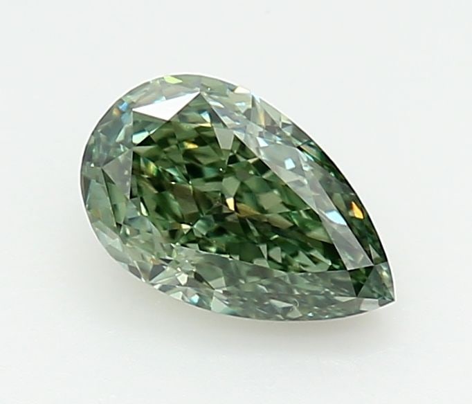 Loose Diamond - PEAR 1.01ct Fancy Vivid Green VS2: Loose Diamond - PEAR 1.01ct Fancy Vivid Green VS2 Source: This is a real non-mined Diamond that has been grown in a lab Shape: PEAR Carats: 1.01 Color: Fancy Vivid Green Certification: IGI Video: