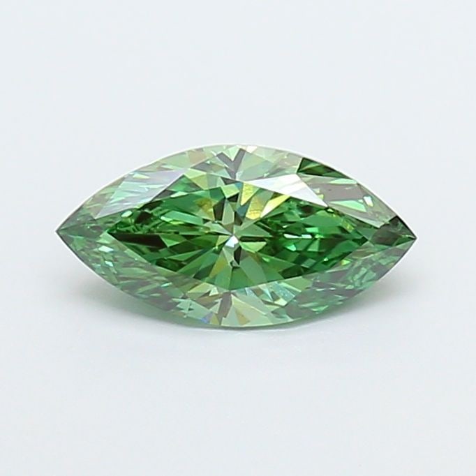 Loose Diamond - MARQUISE 0.98ct Fancy Vivid Green VS2: Loose Diamond - MARQUISE 0.98ct Fancy Vivid Green VS2 Source: This is a real non-mined Diamond that has been grown in a lab Shape: MARQUISE Carats: 0.98 Color: Fancy Vivid Green Certification: IGI Vid