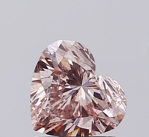Loose Diamond - HEART 1.0ct Fancy Brownish Pink SI2: Loose Diamond - HEART 1.0ct Fancy Brownish Pink SI2 Source: This is a real non-mined Diamond that has been grown in a lab Shape: HEART Carats: 1.0 Color: Fancy Brownish Pink Certification: IGI Video: