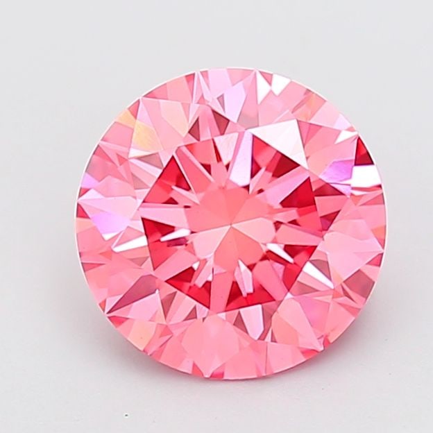 Ideal Loose Diamond - ROUND 3.02ct Fancy Vivid Pink VS1 (1 of 1)