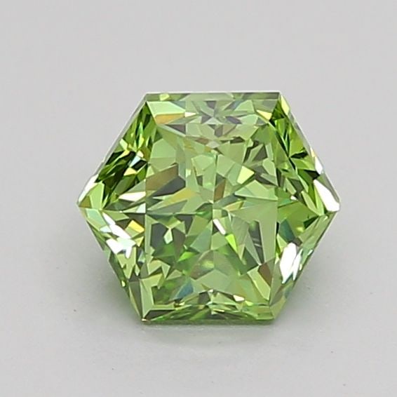 Loose Diamond - HEXAGONAL 1.01ct Fancy Vivid Green VS1: Loose Diamond - HEXAGONAL 1.01ct Fancy Vivid Green VS1 Source: This is a real non-mined Diamond that has been grown in a lab Shape: HEXAGONAL Carats: 1.01 Color: Fancy Vivid Green Certification: IGI V