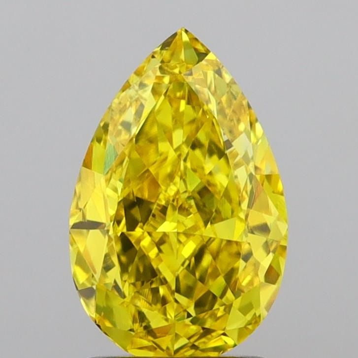 Loose Diamond - PEAR 1.99ct Fancy Vivid Yellow VVS2: Loose Diamond - PEAR 1.99ct Fancy Vivid Yellow VVS2 Source: This is a real non-mined Diamond that has been grown in a lab Shape: PEAR Carats: 1.99 Color: Fancy Vivid Yellow Certification: IGI Video:
